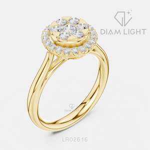 Bague de mariage ronde 0,12 carat, bijoux fins, certifiée IGI, or blanc 14 carats, diamant de laboratoire, bague de fiançailles et d'anniversaire - Product Image 6