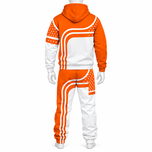 Ensemble de survêtement 2 pièces pour homme, design personnalisé, délavé, style décontracté uni avec patchs, effet usé, idéal pour le jogging en hiver - Product Image 2