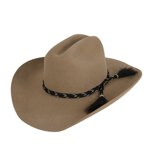 Chapeau de cowboy rayé en laine bleu clair imprimé par sublimation, unisexe, adulte, décontracté, plage, printemps, été, respirant, coupe-vent - Product Image 4