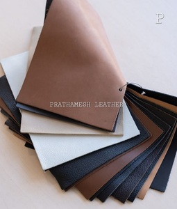Cuir de vachette véritable grainé brossé suédé en feuilles unies pour meubles - Product Image 2