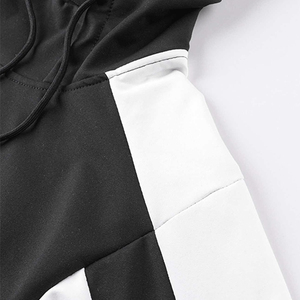 Conjunto Deportivo de Dos Piezas con Capucha y Estampado de Algodón, Sudadera Deportiva de Manga Larga para Mujer, Conjuntos Deportivos Estampados Casuales con Lavado Ácido - Product Image 4