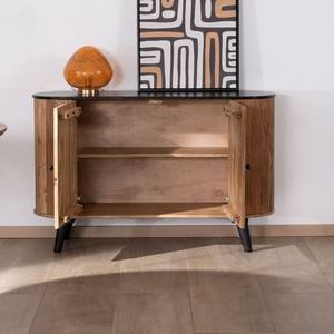 Vandana Autumn Harmony Small two-tone wood and black vintage-style Boogie sideboard - Product Image 5