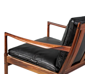 Chaise de salle à manger moderne minimaliste en bois massif Fiuresa, avec coussin en microfibre, hauteur réglable, portable, pour salon, hôtel - Product Image 4