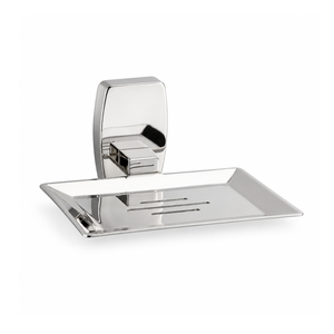 Porte-savon mural en acier inoxydable de qualité supérieure pour salle de bain |   Fentes de drainage en chrome poli antirouille, écologiques et faciles à nettoyer - Product Image 1