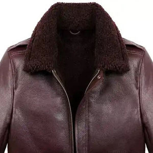 Abrigo de Invierno para Hombre, Chaqueta de Cuero de Alta Calidad, Corte Ajustado, Cuello de Piel, Nuevo, Resistente al Viento, Cálido, Estilo Casual, CP-MLJ-02 - Product Image 4