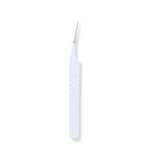 Pince à épiler professionnelle pour extensions de cils, avec logo personnalisé, poignée confortable en acier inoxydable, anti-magnétique et anti-statique, avec grip diamanté - Product Image 6