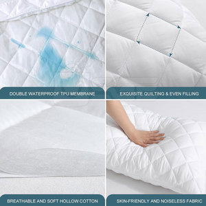 Funda de almohada premium con capa impermeable y construcción transpirable, protector de almohada - Product Image 4