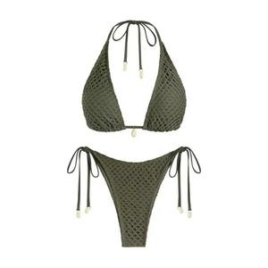 Conjunto de Bikini Estampado para Mujer, Estilo Moderno, de Alta Calidad, Dos Piezas, Traje de Baño con Brasier y Braguita - Product Image 4