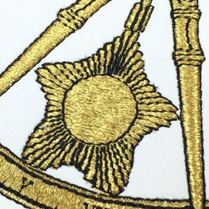 Knights Templar <b>Aprons</b> <b>Black</b> and White Good Quality Hand Embroidered High Grade Regalia Masonic <b>Aprons</b> for Sale - Product Image 4