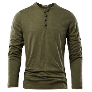 Premium Outdoor Mens Long Sleeve T Shirt Customized Logo Slim Fit Floral Fabric Casual Modern Fashion Clothing - Product Image 5