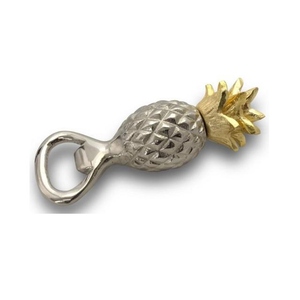 Abridor de Botellas de Cerveza de Dos Tonos, Dorado y Níquel, con Forma Elegante, de Aluminio Fundido - Product Image 1