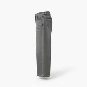Jean en denim unisexe vintage américain, taille mi-haute, coupe droite ample, délavé moyen, mode automne, pantalon décontracté streetwear - Product Image 2