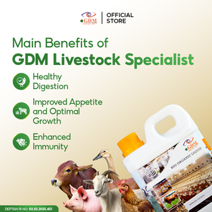 Additif alimentaire liquide bio-organique 1 litre, favorise la santé et la croissance, utilisation en élevage pour porcs, bovins, poulets, lapins - Product Image 5