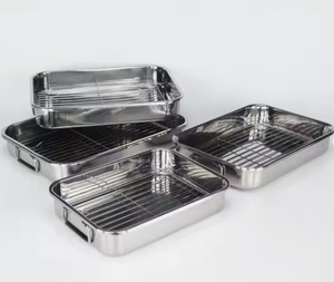 Elegant Stainless Steel Roasting <b>Pan</b> With Spacious Cooking Capacity Comfortable Heat Resistant Handles Reliable - Product Image 4