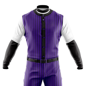 Uniforme de Béisbol de Último Diseño y Nuevo Estilo, Jersey y Pantalones a Rayas de Color Sólido de Primera Calidad, Uniforme de Béisbol para Venta en Línea - Product Image 4