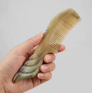 Premium Eco-friendly Modern Buffalo Horn Detangling Hair Comb Smooth Polished Handmade Hair <b>Care</b> <b>Beard</b> Styling Accessory - Product Image 1