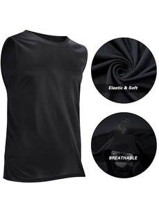 Camiseta Deportiva de Yoga con Capucha y Cuello en V de Secado Rápido, Estilo Vintage para Hombre, de Poliéster/Algodón, Personalizada, Marca Yaarway International - Product Image 2