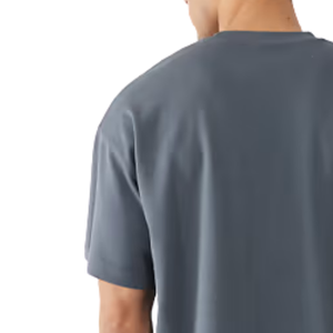 Camiseta de Cuello Redondo Lisa para Hombre, Manga Corta, Informal, de Algodón Suave y Cómodo, Ropa de Calle de Verano, Corte Básico Regular, para Uso Diario - Product Image 4
