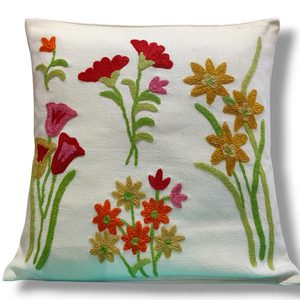 Housse de coussin en velours uni, housse de coussin bohème, taie d'oreiller brodée avec pompons, décoration de salon, canapé, maison, personnalisable - Product Image 5