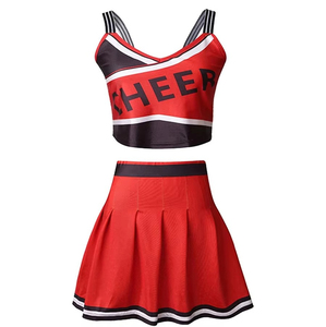 Tenue de Cheerleader Légère pour Femmes et Filles – Ensemble Haut et Jupe Personnalisable pour Équipe – Fournisseur de Vêtements de Compétition - Product Image 1