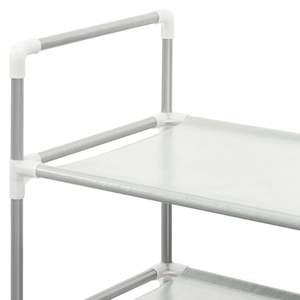 Zapatero Metálico Plateado con Tela No Tejida (100% Poliéster) y Material Plástico - Product Image 5