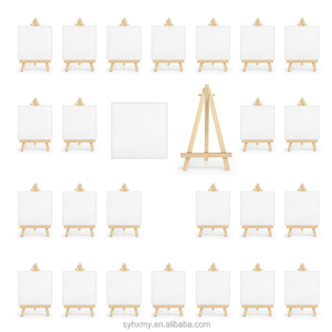 Paquete <span class=keywords><strong>de</strong></span> 24 lienzos con mini <span class=keywords><strong>caballete</strong></span>, juego <span class=keywords><strong>de</strong></span> <span class=keywords><strong>pintura</strong></span> <span class=keywords><strong>de</strong></span> 10cm, marco <span class=keywords><strong>de</strong></span> lona <span class=keywords><strong>de</strong></span> algodón estirado sin ácido, <span class=keywords><strong>caballete</strong></span> <span class=keywords><strong>de</strong></span> madera <span class=keywords><strong>de</strong></span> pino, venta al por mayor - Product Image 1
