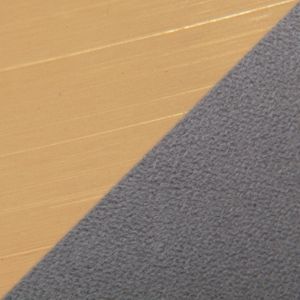 Sgabello Ottomano Contemporaneo Glamour in Velluto Argento e Metallo Dorato di Gemma - Product Image 3