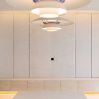 Paneles de Pared de PVC con Diseño Geométrico Moderno de 1220*2440 mm, con Funciones Impermeables e Ignífugas para Decoración de Interiores de Baños