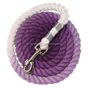 เชือกฝึกม้าแบบผ้าฝ้าย เชือกจูงสัตว์เลี้ยง อุปกรณ์ขี่ม้า สายจูงนุ่ม ทนทาน สำหรับสุนัขและแมว ผู้ผลิต - Product Image 6