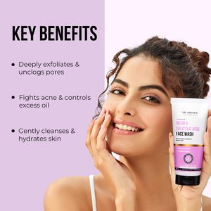 Nettoyant moussant pour le visage au neem et à l'acide salicylique du Dr Sheth |   Acide salicylique à 2 % |   Pour les peaux grasses et sujettes à l'acné |   Élimine l'acné |   100 ml - Product Image 3