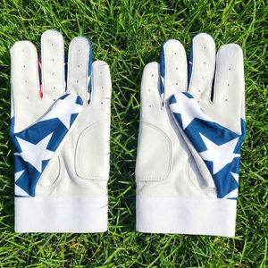 Guantes de Bateo de Béisbol Navia Sports de Alta Calidad para Primera Base, para Niños y Niñas, de Cuero Premium, Protección UV Completa para los Dedos - Product Image 1