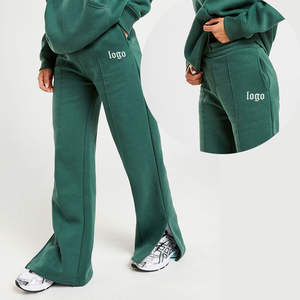 Custom Streetwear Women's Sweatpants Cotton <b>Fleece</b> <b>Joggers</b> Embroidered Logo Active Sports Fitness Training Wear Supplier - Product Image 5