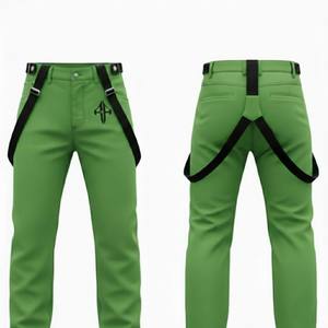 Pantalones de Esquí para Hombre de Alta Calidad, Personalizados, con Cierre de Gancho y Bucle, Aislamiento de Forro Polar, Material 100% Poliéster, Teñido Liso, Impermeables 10,000mm - Product Image 6