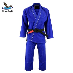Kimono de Jiu-Jitsu Brésilien (BJJ) personnalisé Best-Seller Flying Eagle Blanc 100% Coton 360g Extensible Respirant et Durable pour Arts Martiaux - Product Image 3