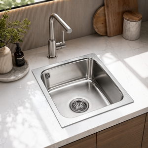 Modern Square Steel <b>Kitchen</b> <b>Sink</b> Oval Bowl Wash Basin Countertop <b>Sink</b> for Commercial <b>Kitchen</b> - Product Image 3