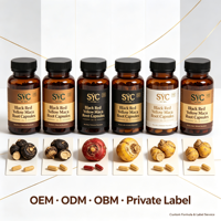 Capsules d'énergie naturelle OEM SYC Brand Maca Root Panax Ginseng pour la santé masculine, formule 10-en-1, 60 capsules
