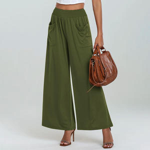 Women Streetwear Regular Fit Drawstring Mid Waist Solid Color Pencil Pants High Quality Casual Eco-Friendly OEM Service - Product Image 5