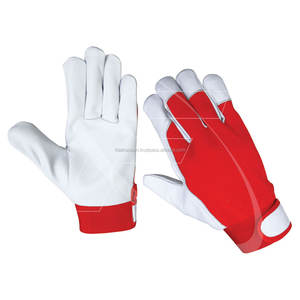 Guantes de cuero con forro polar de piel de cabra de Pakistán en ALA Guantes de montaje de cuero con estilo de pulgar Gants de travail - Product Image 4
