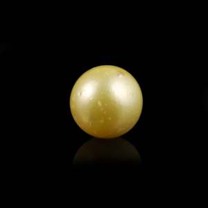 Natural Golden Seawater Pearl 9.9 Carat Loose Gemstone for Jewelry Making - Product Image 1