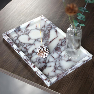 Nueva Losa Grande de Mármol Ónix de Color Piedra Natural para Bandeja de Adornos Moderna para Cocina y Sala de Estar - Product Image 5
