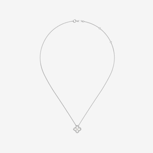 Collar de Perlas de Agua Dulce de 4.5-5 mm y Diamantes Cultivados en Laboratorio de 1.8 CTW, Diseño de Trébol, Joyería Elegante para Mujer - Product Image 1