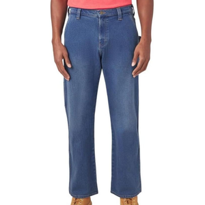 กางเกงยีนส์ผู้ชายทรงหลวมสไตล์ช่างไม้ กางเกงเดนิมสำหรับทำงาน สไตล์ลำลอง มีกระเป๋าหลายช่อง - Product Image 3