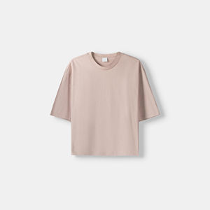 เสื้อยืดคอตตอนออร์แกนิคแฟชั่นแขนสั้นแบบใหม่ พิมพ์ลายดิจิทัล  ทรงโอเวอร์ไซส์  ขอบเรียบ  สามารถสั่งทำสีและขนาดได้ - Product Image 5