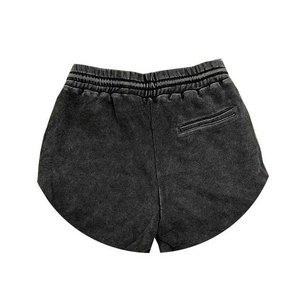 Shorts d'été personnalisés en coton délavé de haute qualité pour femmes, style vintage, pour la course et le jogging, en promotion - Product Image 3