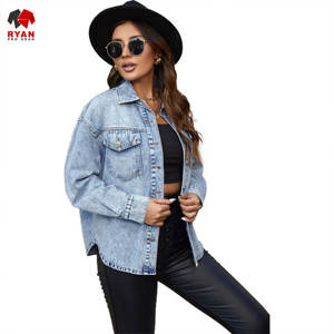 Veste en jean personnalisée Ryan Pro Gear pour femmes, tissu respirant et confortable avec logo personnalisé, motif uni - Product Image 5