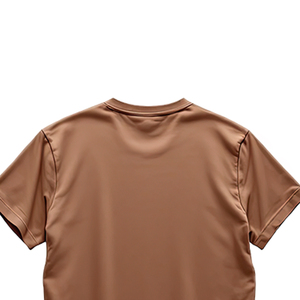 Camiseta de Manga Corta para Hombre, Color Marrón, con Estampado de Letras, Cuello Redondo, Corte Regular, Estilo Casual, Tejido Transpirable - Product Image 3
