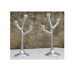 Bougeoir de haute qualité bougeoir en aluminium coulé de table avec miroir bougeoir polonais décor à la maison Occasion de fête - Product Image 3