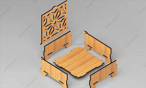 กล่องเก็บของไม้สไตล์โมเดิร์น ตัดด้วยเลเซอร์ ฝาปิดลายฉลุ |   กล่องของขวัญเครื่องประดับกันน้ำ เป็นมิตรกับสิ่งแวดล้อม - Product Image 4