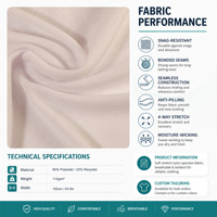 Tissu de performance tricoté recyclé 2026 Premium 80 % polyester 20 % polyester recyclé pour fabricants de vestes de survêtement