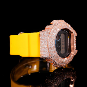Reloj de Pulsera de Cuarzo Mecánico de la Mejor Calidad, con Correa de Goma Cuadrada de Metal y Moissanita, Starspire Jewels, Resistente al Agua 3BAR, Joyería Elegante - Product Image 2